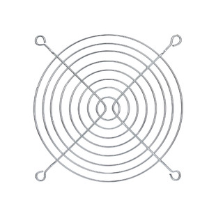 120mm12cm厘米 电源机箱防护铁网罩12025 12038风扇金属网银色镀