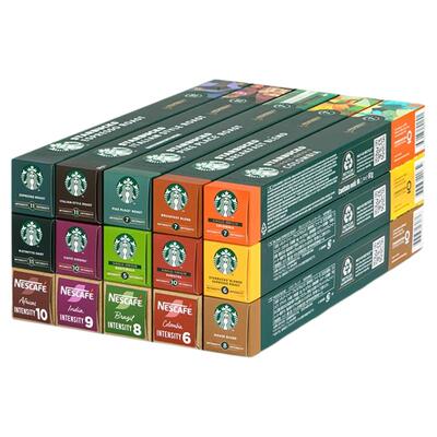 星巴克胶囊咖啡Nespresso3盒30粒