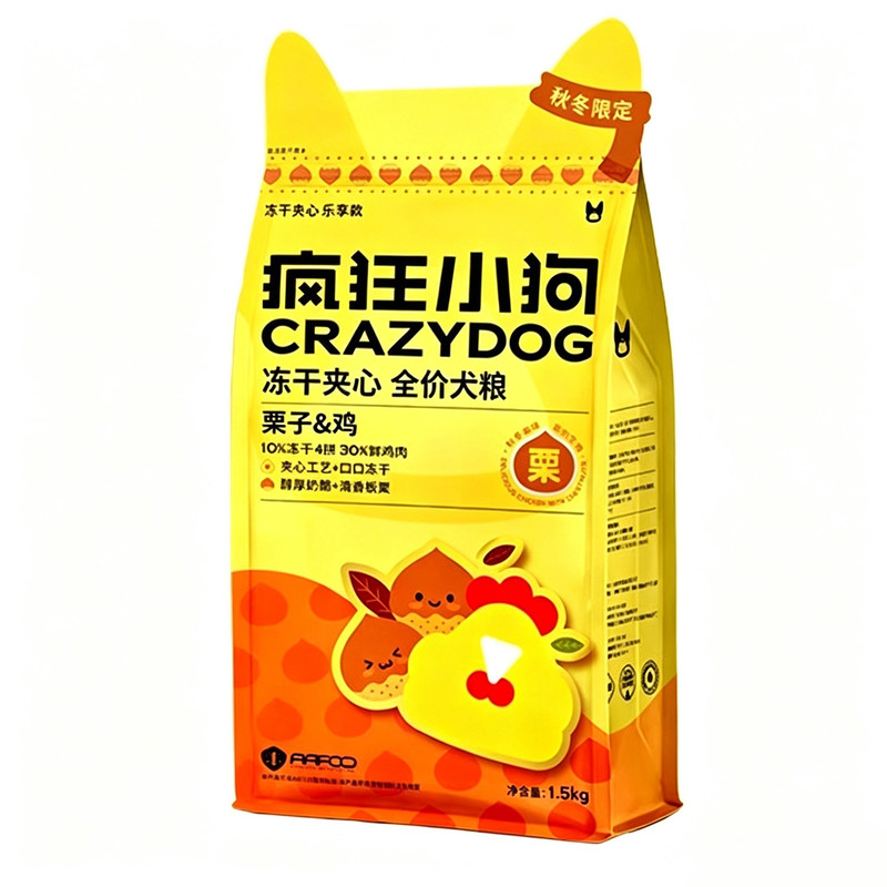 疯狂小狗冻干夹心栗子鸡狗粮