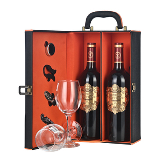 帝尊堡旗舰店法国进口金色殿堂朗格多克红酒2支礼盒装干红葡萄酒