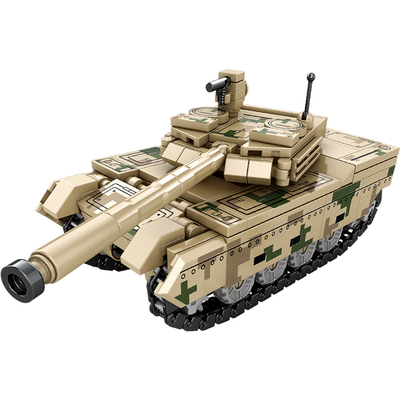 男孩积木益智拼装工程车