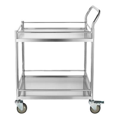 实验室双层仪器小推车加厚
