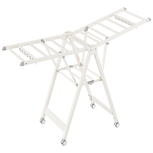 阳台折叠晾衣架落地加厚加粗室内移动晒被子神器2025新款晒衣架