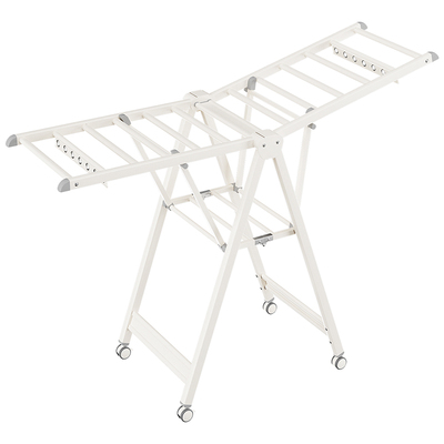 沃瑞玛航空铝移动折叠落地晒衣架