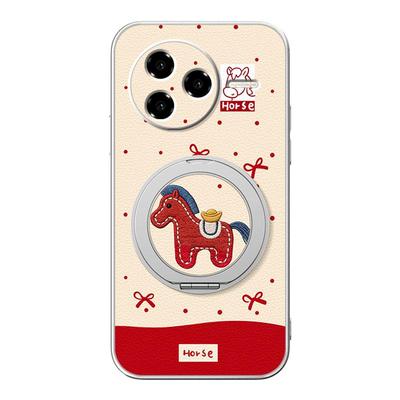 蝴蝶结马适用红米k90promax手机壳k80新款redmik70pro磁吸支架2026马年小米k60ultra防摔女款k50至尊版卡通