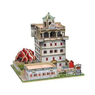 迪爱歪开平碉楼成品非遗建筑微缩景观模型华侨胞收藏新年纪念礼物
