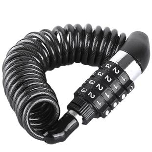 自行车锁钢丝链条锁山地车摩托车防盗密码钢丝绳锁行李锁头盔锁