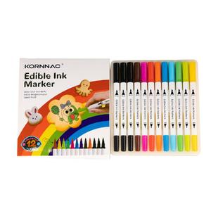 烘焙可食用色素笔手绘翻糖蛋糕马卡龙糖霜饼干彩色包子馒头勾线笔