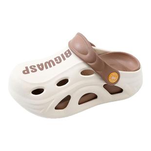 大黄蜂儿童洞洞鞋男童拖鞋新款男孩凉鞋2026防滑大童沙滩夏季凉拖