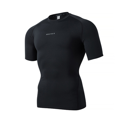 xexymix杰克茜男前胸小标健身短袖T恤运动贴身FXTC2110F