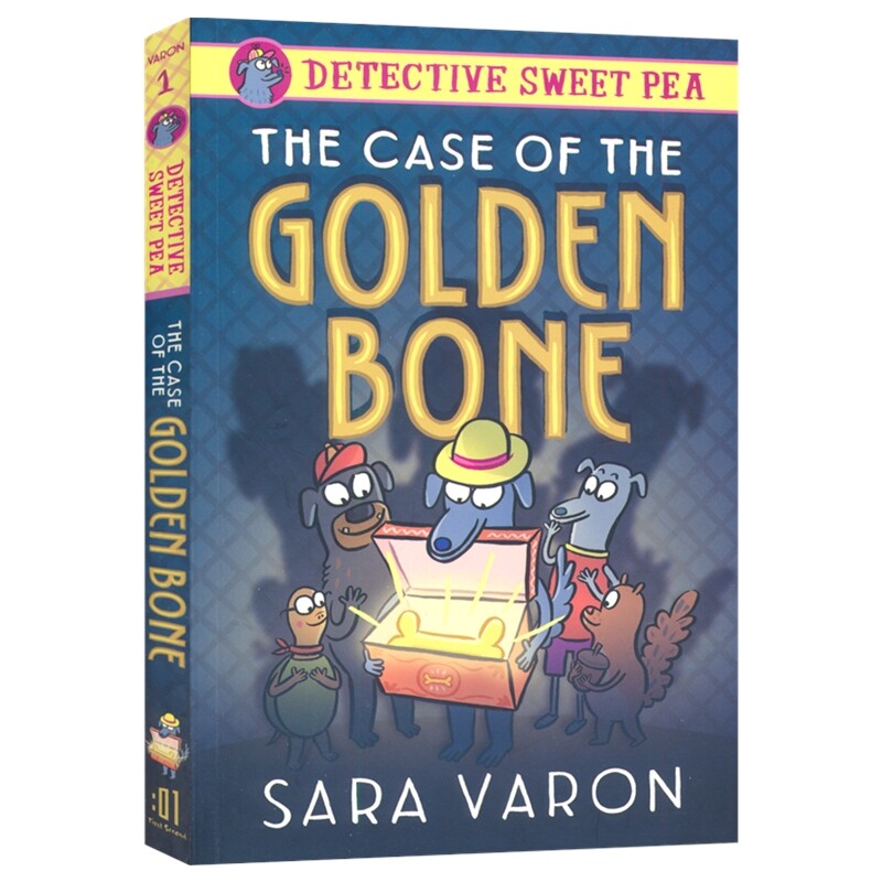 Detective Sweet Pea The Case of the Golden Bone 甜豌豆侦探 金骨案 全彩漫画 图像小说 英文原版进口儿童图书