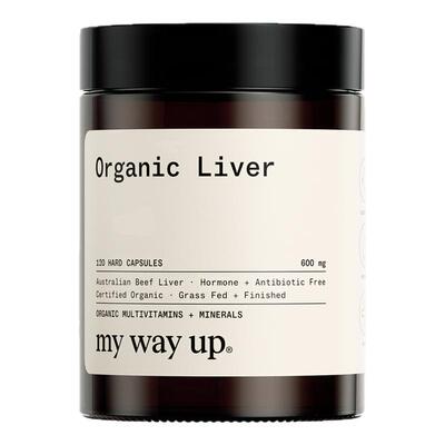 My Way Up有机牛肝营养胶囊草饲牛肝粉复合维生素膳食补充120粒