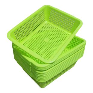 塑料篮沥水篮洗菜筐特厚大框长方形胶框子耐摔耐用厨房酒店商用篮