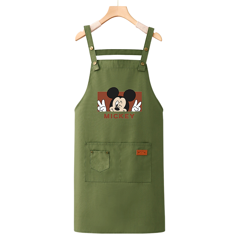 围裙厨房家用纯棉餐饮专用定制logo印字2025新款网红做饭工作服女