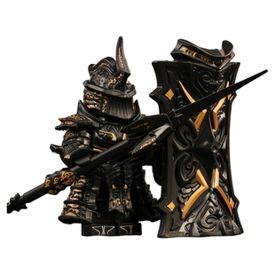 恶魔之魂高塔骑士兵中古盔甲盾牌中世纪积木乐高人仔模型玩具手办