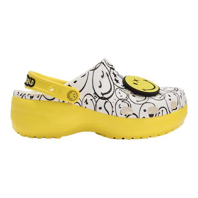 Crocs涼鞋拖鞋笑脸木底鞋