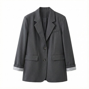 约克在线~ 高级感轻熟西装外套女垂感时尚小个子简约西服