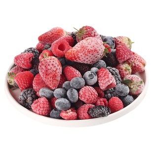 素坊每日莓果混合速冻冷冻莓果冰冻干水果干树莓酸奶碗配料冻草莓