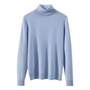 春竹25秋冬新款100%绵羊毛高领洋气减龄厚款保暖毛衣女打底羊毛衫