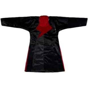 唐制圆领袍中国风男女情侣款红黑色风衣外套汉服仓宝儿屋原创墨涟