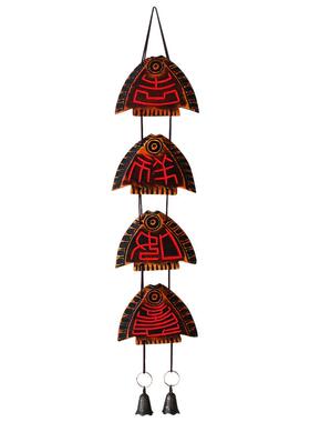 中古风装饰品木质吉祥如意风铃