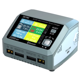 SKYRC天空创新D200NEO航模双通道智能平衡充电器AC200W输入DC800W