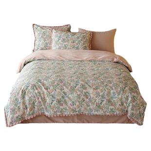 2025冬季纯棉加绒四件套ab版一面全棉一面牛奶绒水晶绒单面绒被套