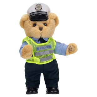 bears'home熊之家交警骑警小熊玩偶公仔生日礼物职业形象专属定制