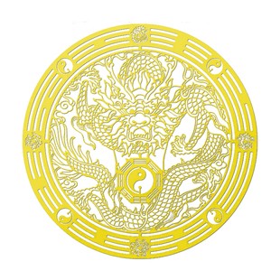 青龙牌水龙头金属贴鲤鱼莲花图厨房洗碗槽水龙头靠窗厕所鞋柜贴纸