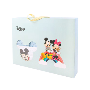 2025新正品Disney迪士尼宝宝豆豆毯礼盒新生儿童毛毯幼儿园被四季