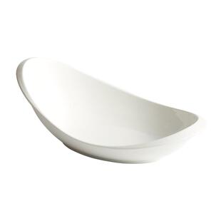 菜盘子碗家用2023新款白色异形高级感椭圆形酒店餐厅餐具创意餐盘