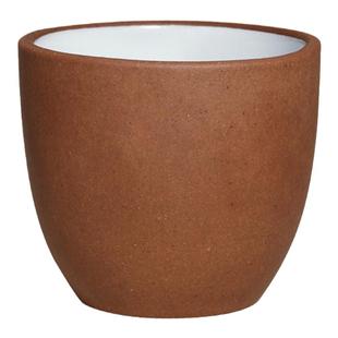 中国台湾省宜兴一厂早期回流紫砂主人杯降坡泥内釉外朱泥紫砂茶杯