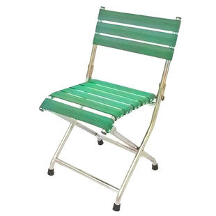 特厚不锈钢折叠椅老年人便携式马扎舒适钓椅听戏用车载凳子椅子