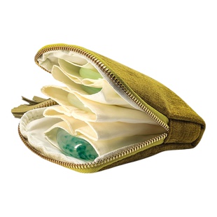 京梵多层多功能珠宝收纳袋小巧便携饰品整理袋旅行随身首饰包