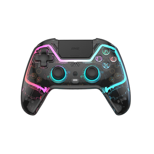 良值PS5手柄 PC无线蓝牙手柄SLIM PRO游戏机连发PS4手柄震动透明