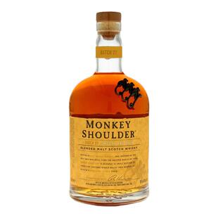 欧洲直邮monkey shoulder三只猴子苏格兰威士忌40%vol1000ml洋酒