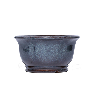 清香阁海曙釉大口径紫砂兰花盆春兰蕙兰桌面松柏梅花枫树老桩盆景