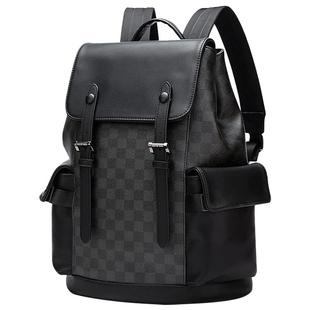 品牌休闲男士双肩包男包商务男款大学生书包皮包男生电脑背包皮质