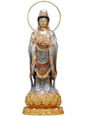 慈缘阁纯铜珐琅彩南海观音