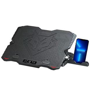 笔记本散热器底座14寸15.6寸游戏本手提电脑排风扇增高支架风冷降温垫板静音适用于联想华硕苹果惠普三星戴尔