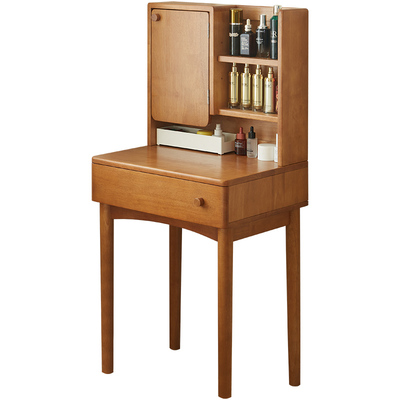 泽凡诺实木梳妆台化妆桌带镜一体