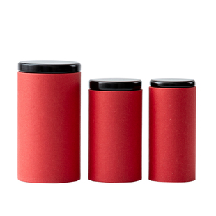 纯色特种纸罐包装茶叶罐包装盒礼盒空盒 纸筒套装红绿茶 可订制