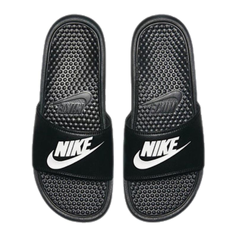 Nike耐克Benassi黑白字母男女运动拖鞋休闲沙滩鞋343880 343881