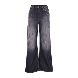 ACNE STUDIOS 水洗微喇牛仔裤直筒显瘦女裤银泰百货 301574