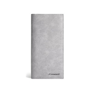 無印MUJ男士钱包长款超薄多卡位休闲皮夹卡包学生个性零钱包证件