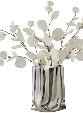 陌歌高级感电镀花瓶轻奢摆设