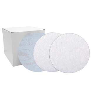 金牛植绒砂纸4寸5寸7寸9寸气磨机圆盘砂纸木工油漆墙面打磨白砂纸