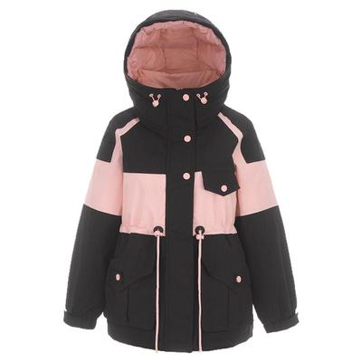 户外潮流拼色宽松羽绒服