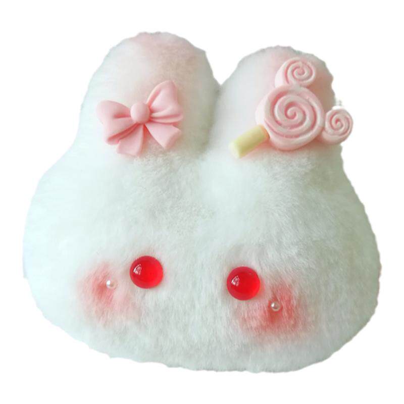 毛绒兔子挂件DIY材料吱吱叫礼物