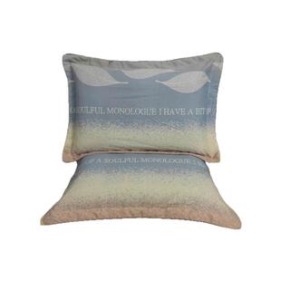 定制做加厚纯棉磨毛学生宿舍亲肤枕头套简约全棉40*60cm单个枕套